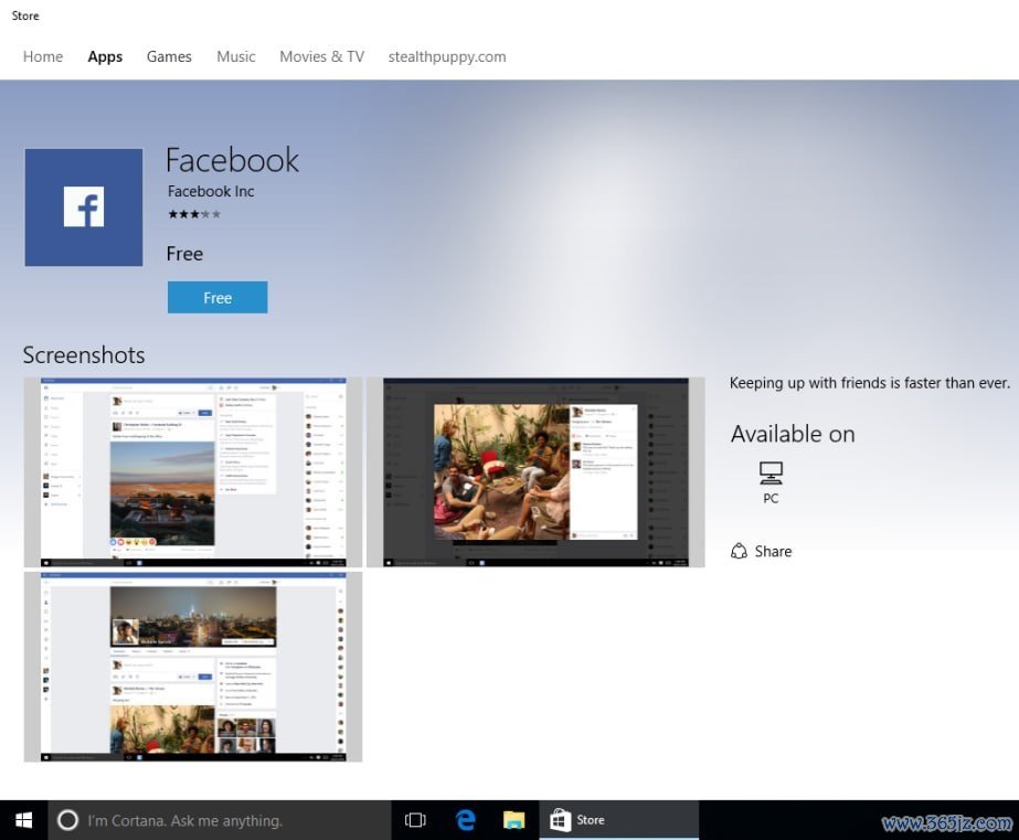 ▲ 2016 年的 Windows 10 愚弄商店版块